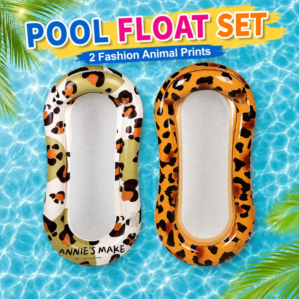 1PC Green Leaf Inflatable Pool Floats, Adult Swimming Pool Mattress Floating Bed, Summer Beach Water Raft Pool Party