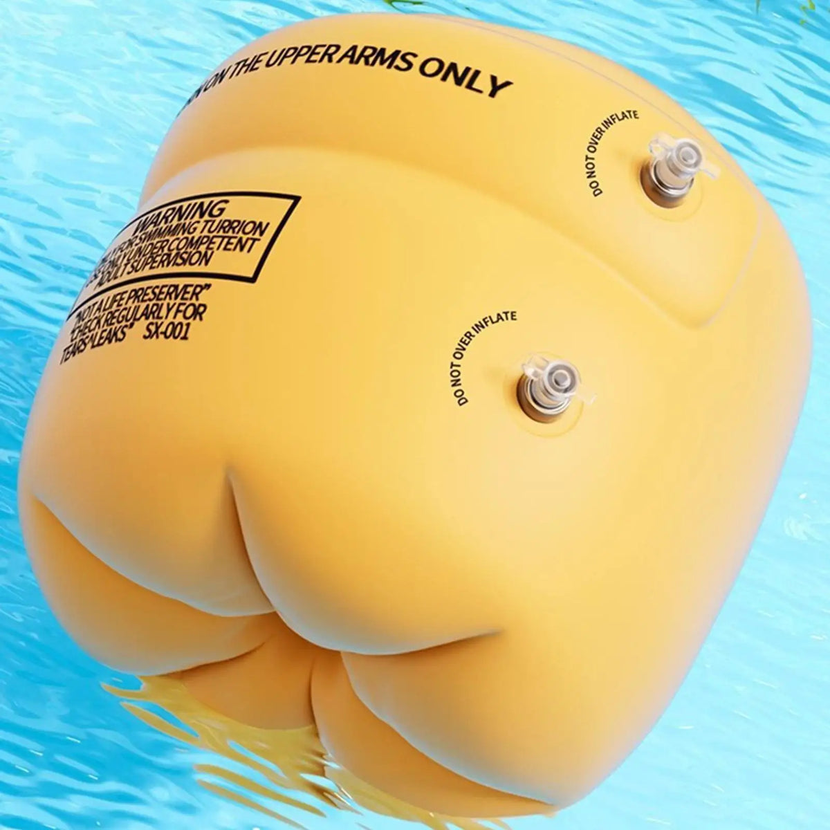 Swimming Arm Ring Children's Inflatable Buoyancy Arm Sleeves 1-Pair Inflatable Lightweight Safety Swim Arm Bands Water Float
